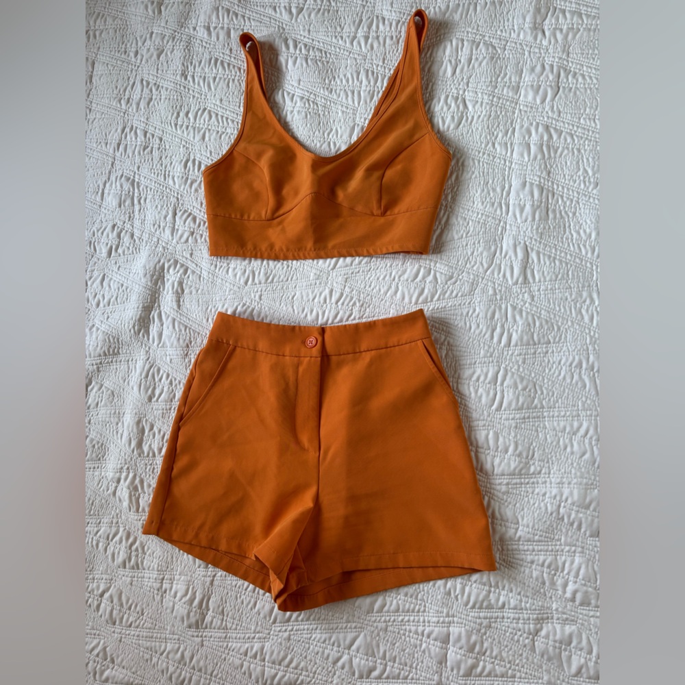 Sincerely Jules Orange Women's Shorts Set
